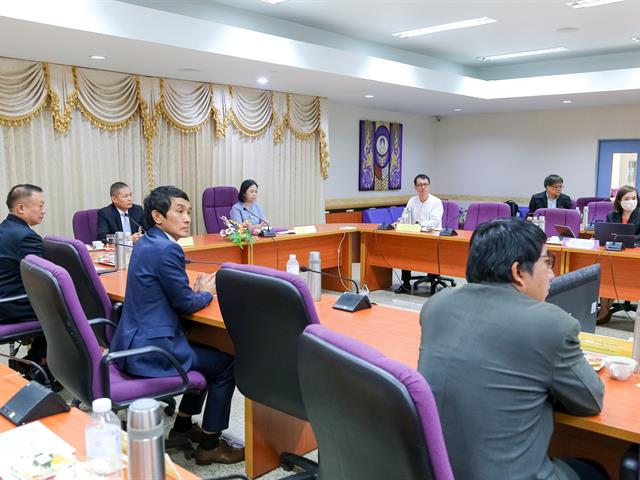 อธิการบดีมหาวิทยาลัยพะเยา ต้อนรับผู้อำนวยการสถาบันเทคโนโลยีป้องกันประเทศและคณะ พร้อมหารือแนวทางMOU ความร่วมมือระหว่างหน่วยงาน ในด้านวิชาการ การวิจัย และพัฒนาวิทยาศาสตร์ และเทคโนโลยีป้องกันประเทศ