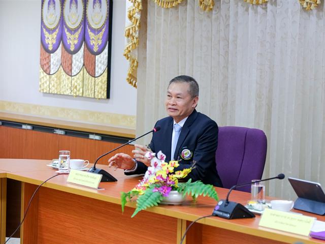 อธิการบดีมหาวิทยาลัยพะเยา ต้อนรับผู้อำนวยการสถาบันเทคโนโลยีป้องกันประเทศและคณะ พร้อมหารือแนวทางMOU ความร่วมมือระหว่างหน่วยงาน ในด้านวิชาการ การวิจัย และพัฒนาวิทยาศาสตร์ และเทคโนโลยีป้องกันประเทศ