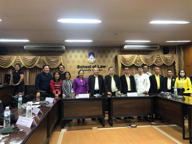 ผู้บริหารและคณาจารย์คณะนิติศาสตร์ร่วมให้การต้อนรับคณะกรรมการโครงการสมาชิกวุฒิสภาพบประชาชนในพื้นที่จังหวัดภาคเหนือ (ตอนบน)