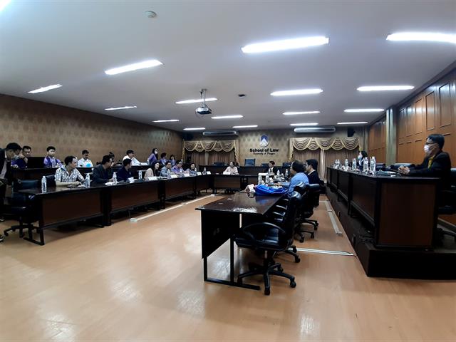 ต้อนรับคณะศึกษาดูงานด้านคลินิกกฎหมาย คณะนิติศาสตร์ มหาวิทยาลัยอุบลราชธานี