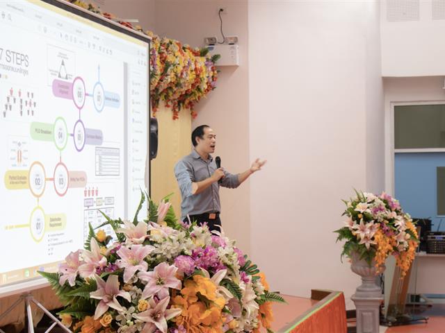 คณะศิลปศาสตร์จัดโครงการอบรมเชิงปฏิบัติการ การสร้างความเข้าใจการบริหารหลักสูตร และการเขียนรายงานการประเมินตนเองระดับหลักสูตร (AUN-QA)