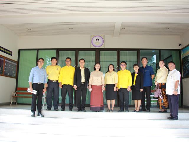 อธิการบดีมหาวิทยาลัยพะเยานำทีมผู้บริหารเข้าตรวจเยี่ยมวิทยาเขตเชียงราย