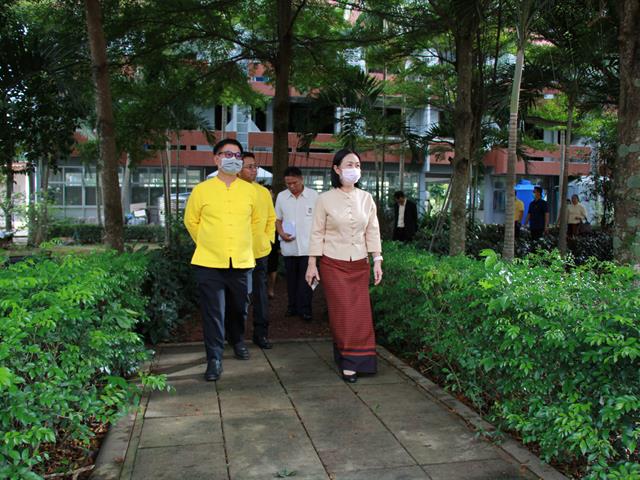 อธิการบดีมหาวิทยาลัยพะเยานำทีมผู้บริหารเข้าตรวจเยี่ยมวิทยาเขตเชียงราย