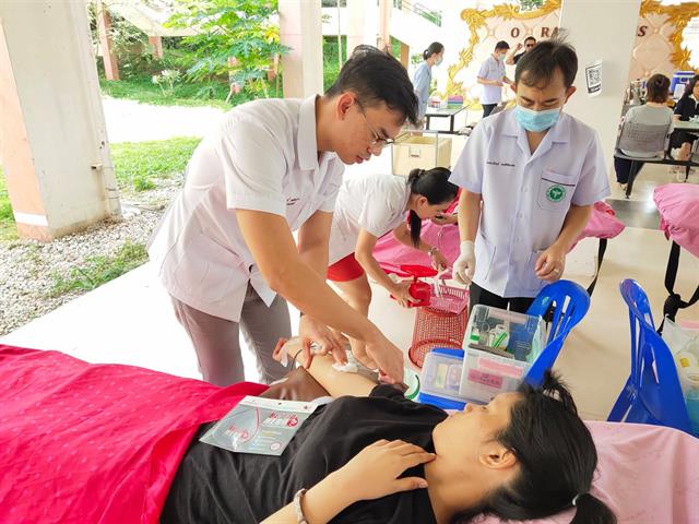 สาขาวิชาเทคนิคการแพทย์ร่วมกับกลุ่มงานเทคนิคการแพทย์ โรงพยาบาลพะเยา จัดกิจกรรม “การรับบริจาคโลหิตเนื่องในวันมหิดล 2563” 