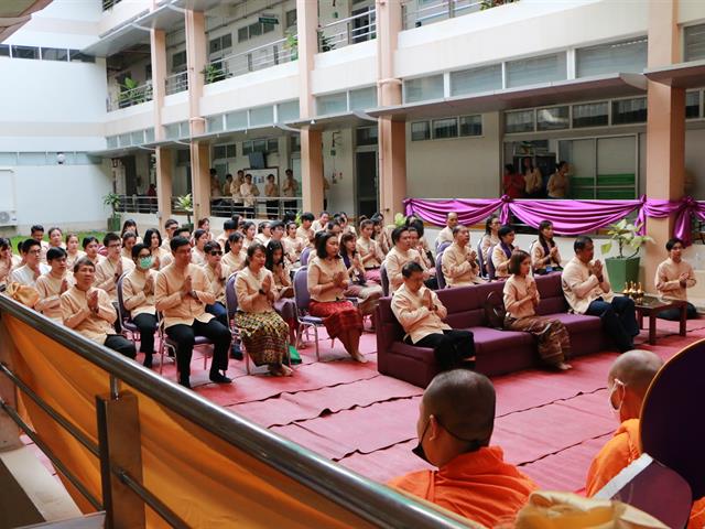 คณะแพทยศาสตร์ มหาวิทยาลัยพะเยา ดำเนินการจัดกิจกรรมโครงการทำบุญคณะแพทยศาสตร์