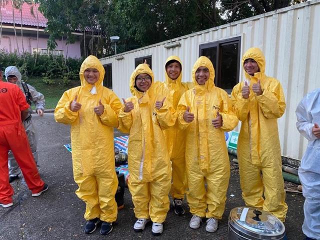 สาขาวิชาอาชีวอนามัยและความปลอดภัย จัดกิจกรรมฝึกอบรมการตอบโต้สารเคมีรั่วไหล