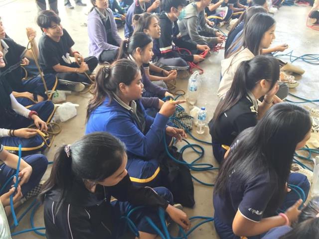สาขาวิชาอาชีวอนามัยและความปลอดภัย จัดกิจกรรมฝึกอบรมการปฏิบัติงานบนที่สูงและการช่วยเหลือกรณีเหตุฉุกเฉิน