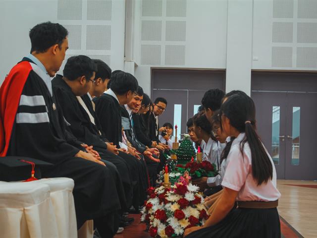 คณะนิติศาสตร์จัดพิธีไหว้ครู ประจำปีการศึกษา 2563 