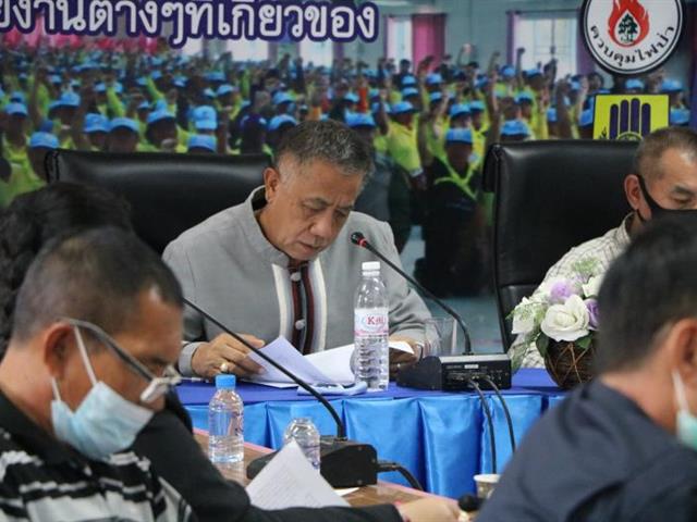 ป้องกันแก้ไขปัญหาไฟป่าตำบลแม่กา