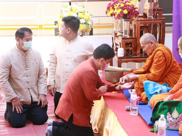คณะสาธารณสุขศาสตร์ จัดพิธีทำบุญคณะ เพื่อความเป็นสิริมงคล