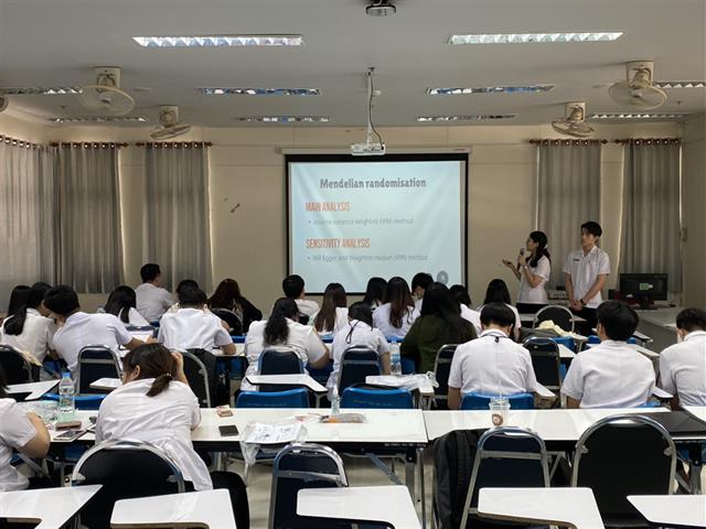คณะเภสัชศาสตร์ มหาวิทยาลัยพะเยา นิทรรศการและการนำเสนอผลงานโครงงานวิจัยทางเภสัชศาสตร์ กระบวนการวิจัยเพื่อตอบโจทย์ปัญหา กรอบงานวิจัยตามแบบสากล