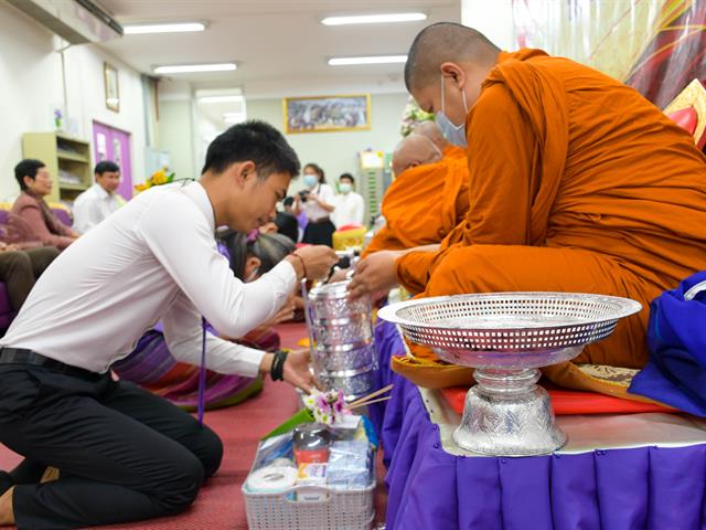 วิทยาลัยการศึกษา มหาวิทยาลัยพะเยา จัดพิธีทำบุญวิทยาลัยการศึกษา