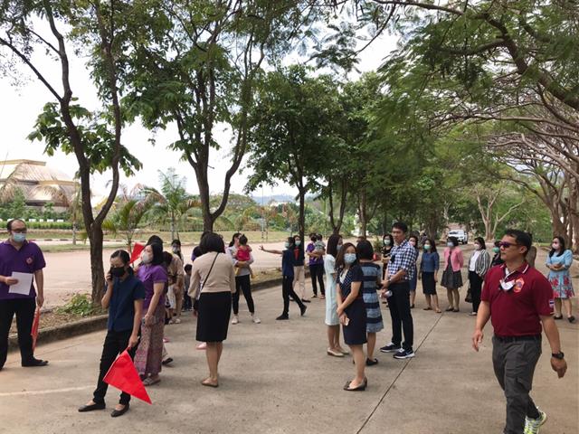 คณะพยาบาลศาสตร์จัดกิจกรรมฝึกซ้อมดับเพลิงและอพยพหนีไฟ ซึ่งเป็นกิจกรรมส่วนหนึ่งของโครงการส่งเสริมสำนักงานสีเขียว(Green  Office) ปี 2564 ในวันที่ 8-9 เมษายน 2564
