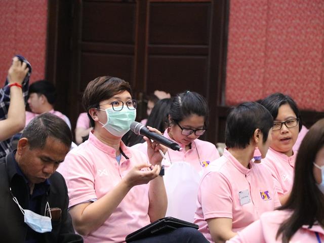 การวางแผนร่วมกันระหว่างบัณฑิต นิสิต และประชาชนที่ได้รับการจ้างงานผ่านโครงการ