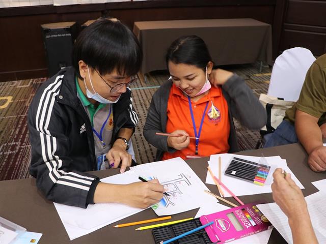 การวางแผนร่วมกันระหว่างบัณฑิต นิสิต และประชาชนที่ได้รับการจ้างงานผ่านโครงการ