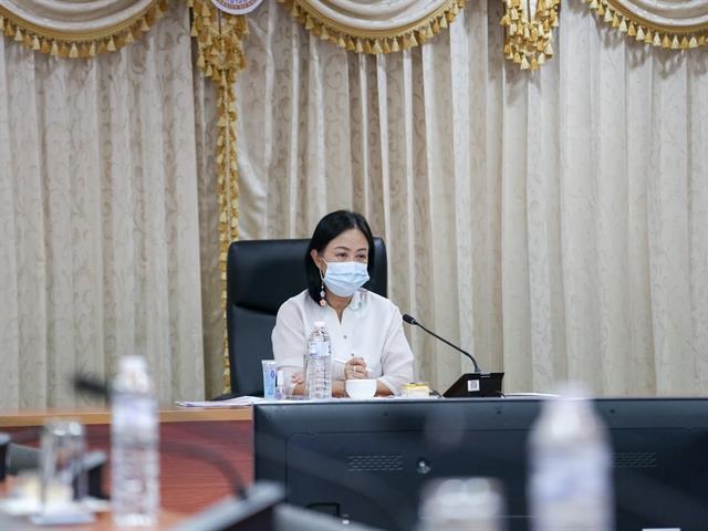 อธิการบดีมหาวิทยาลัยพะเยา ประชุมรายงานผลการดำเนินงาน ประจำปีงบประมาณ 2564