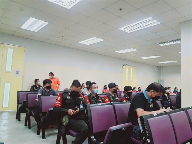 ซ้อมแผนป้องกันอัคคีภัยในสำนักงาน