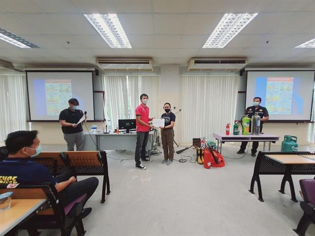 คณะนิติศาสตร์ เข้าร่วมโครงการอบรมซ้อมแผนป้องกันอัคคีภัยในสำนักงาน 