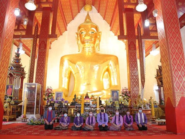 มหาวิทยาลัยพะเยา ร่วมกับ​ ชมรมรักการทำบุญ และภาคีเครือข่าย ถวายเทียนพรรษามหาบารมี ปี ๖๔