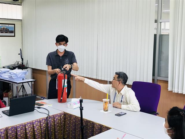 คณะสหเวชศาสตร์ มหาวิทยาลัยพะเยา  อบรมอัคคีภัย 