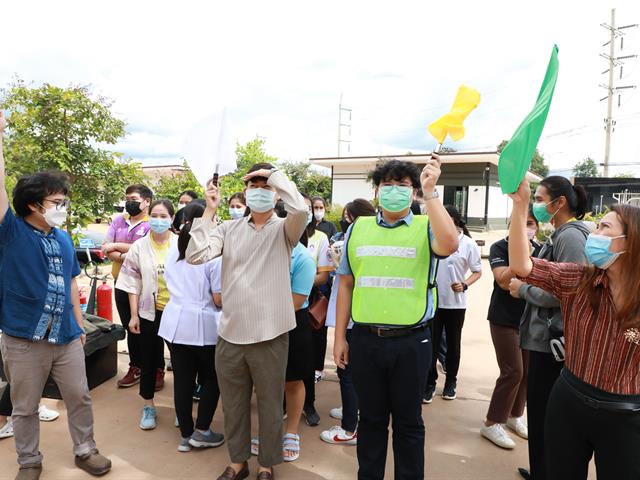 กิจกรรมซ้อมอพยพหนีไฟ โรงพยาบาลทันตกรรม คณะทันตแพทศาสตร์ มหาวิทยาลัยพะเยา 2564
