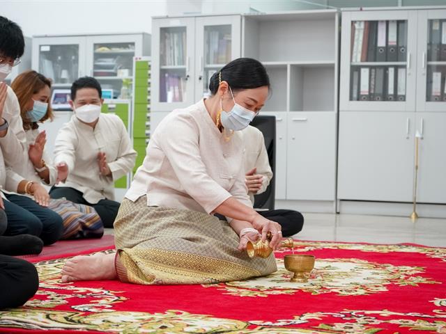พิธีทำบุญกองกลาง กิจกรรมรณรงค์การต่อต้านการทุจริต ( ITA )