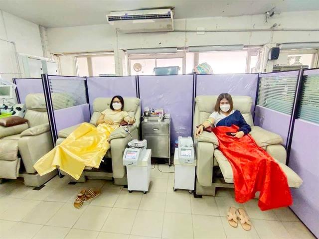 MTUP student donate blood