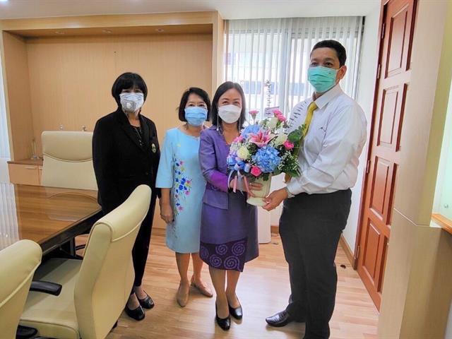 อธิการบดี ม.พะเยา เข้าแสดงความยินดี  คณะผู้บริหารชุดใหม่ สำนักงบประมาณ 