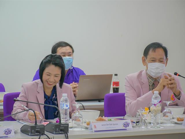 วิทยาลัยการศึกษา ต้อนรับคณะผู้บริหารมหาวิทยาลัยพะเยา เนื่องในกิจกรรมสภากาแฟสัญจร