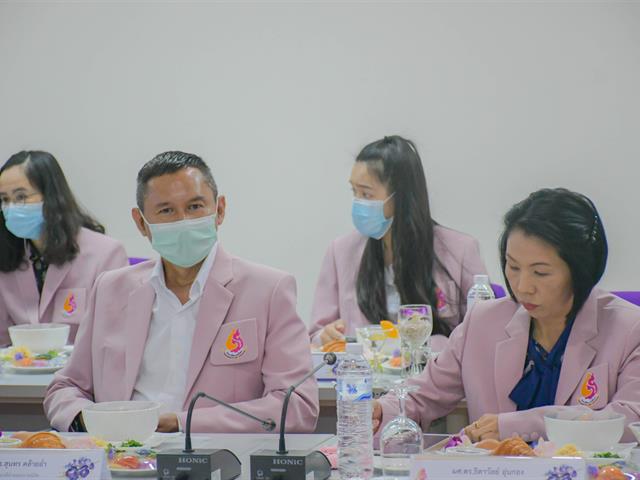 วิทยาลัยการศึกษา ต้อนรับคณะผู้บริหารมหาวิทยาลัยพะเยา เนื่องในกิจกรรมสภากาแฟสัญจร