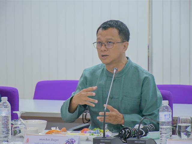 วิทยาลัยการศึกษา ต้อนรับคณะผู้บริหารมหาวิทยาลัยพะเยา เนื่องในกิจกรรมสภากาแฟสัญจร