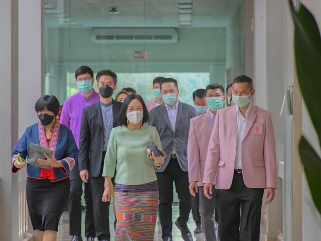 วิทยาลัยการศึกษา ต้อนรับคณะผู้บริหารมหาวิทยาลัยพะเยา เนื่องในกิจกรรมสภากาแฟสัญจร