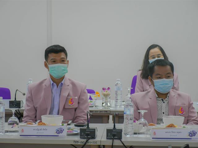วิทยาลัยการศึกษา ต้อนรับคณะผู้บริหารมหาวิทยาลัยพะเยา เนื่องในกิจกรรมสภากาแฟสัญจร