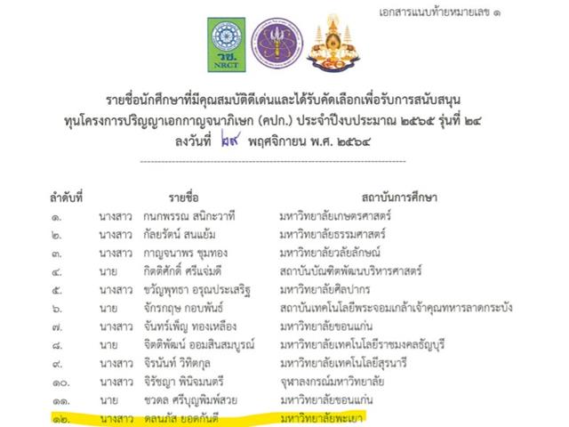 คณะวิทยาศาสตร์ มหาวิทยาลัยพะเยา