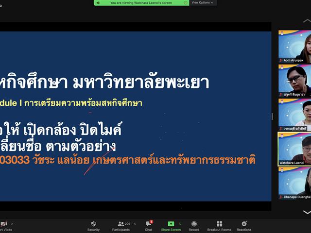 สหกิจศึกษา มหาวิทยาลัยพะเยา