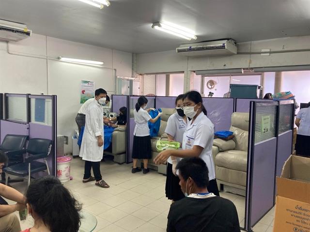 คณะสหเวชศาสตร์ มหาวิทยาลัยพะเยา รับบริจาคโลหิต