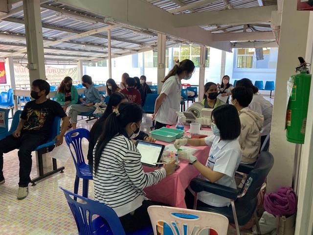 คณะสหเวชศาสตร์ มหาวิทยาลัยพะเยา รับบริจาคโลหิต