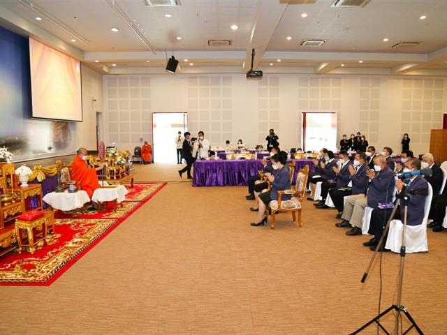 พิธีแสดงมุทิตาจิต แด่ พระเมธีวชิโรดม (วุฒิชัย วชิรเมธี) ในโอกาส มหาวิทยาลัยพะเยาถวายปริญญาการศึกษาดุษฎีบัณฑิตกิตติมศักดิ์