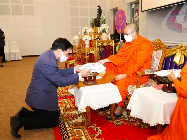 พิธีแสดงมุทิตาจิต แด่ พระเมธีวชิโรดม (วุฒิชัย วชิรเมธี) ในโอกาส มหาวิทยาลัยพะเยาถวายปริญญาการศึกษาดุษฎีบัณฑิตกิตติมศักดิ์