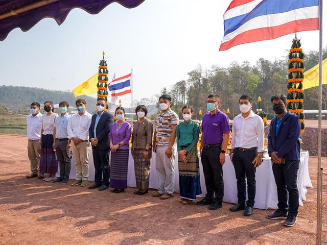 พิธีบวงสรวงสถานที่ก่อสร้างอาคารการเรียนรู้และอนุรักษ์นกยูงไทย มหาวิทยาลัยพะเยา