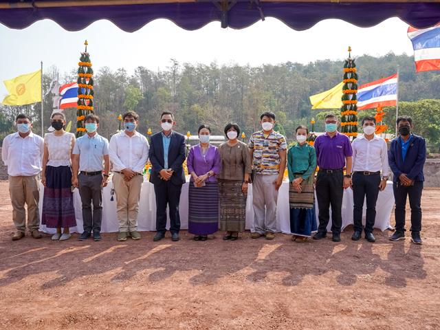 พิธีบวงสรวงสถานที่ก่อสร้างอาคารการเรียนรู้และอนุรักษ์นกยูงไทย มหาวิทยาลัยพะเยา