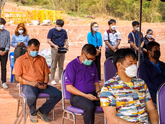 พิธีบวงสรวงสถานที่ก่อสร้างอาคารการเรียนรู้และอนุรักษ์นกยูงไทย มหาวิทยาลัยพะเยา