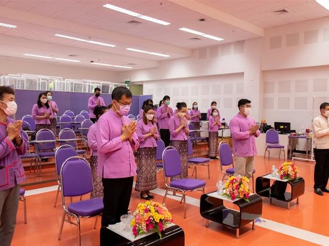 คณะศิลปศาสตร์จัดโครงการทำบุญคณะ สุขสะหรีปี๋ใหม่เมือง ประจำปี 2565
