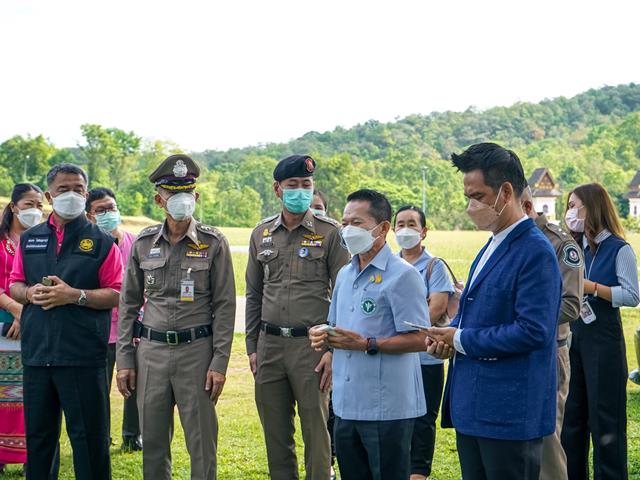 ตรวจพื้นที่เตรียมการรับเสด็จ