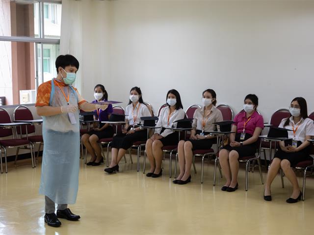 คณะกรรมการดำเนินงานพิธีพระราชทานปริญญาบัตร คณะศิลปศาสตร์ ดำเนินการฝึกซ้อมบัณฑิต เพื่อเตรียมความพร้อมการเข้ารับพระราชทานปริญญาบัตร ประจำปีการศึกษา ๒๕๖๓