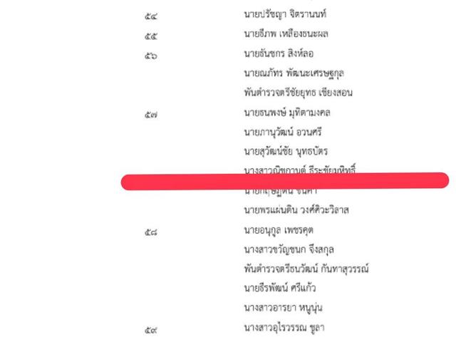 ที่ได้ผ่านการคัดเลือกเพื่อบรรจุเป็นข้าราชการตุลาการ ในตำแหน่งผู้ช่วยผู้พิพากษา รุ่นที่ 76 (สนามใหญ่) ประจำปี พ.ศ.2564