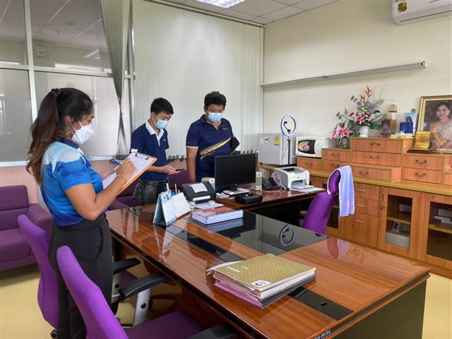คณะสหเวชศาสตร์ ได้ทำการวัดค่าแสง และเสียง ในห้องสำนักงาน ภายใต้โครงการสำนักงานสีเขียว ประจำปี 2565