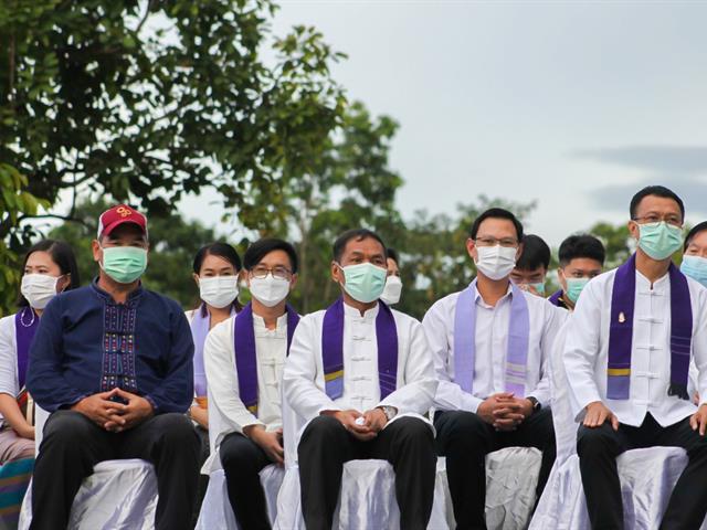 วิทยาลัยการศึกษา ร่วมโครงการพิธีบวงสรวงสมเด็จพระนเรศวรมหาราชและประเพณีเดินเข้า ม. ประจำปีการศึกษา 2565