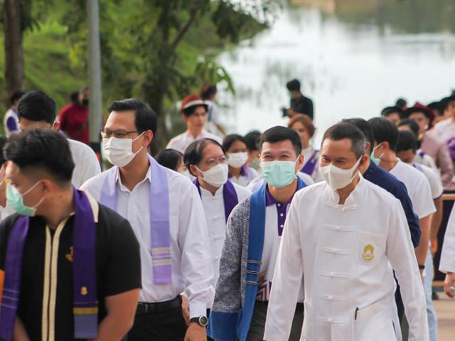 วิทยาลัยการศึกษา ร่วมโครงการพิธีบวงสรวงสมเด็จพระนเรศวรมหาราชและประเพณีเดินเข้า ม. ประจำปีการศึกษา 2565