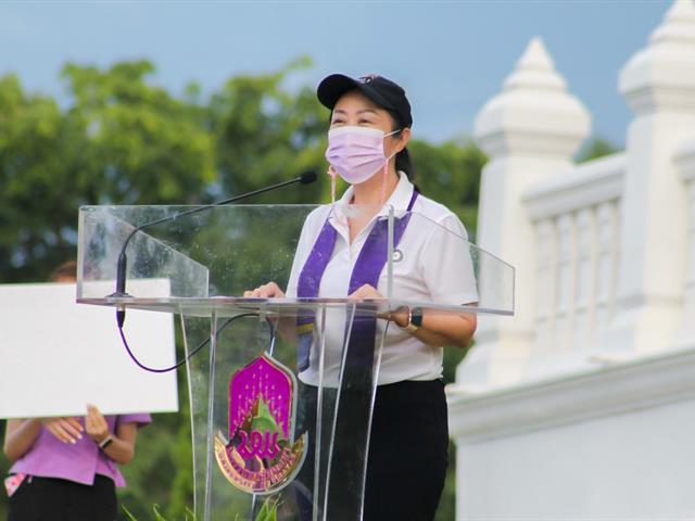 วิทยาลัยการศึกษา ร่วมโครงการพิธีบวงสรวงสมเด็จพระนเรศวรมหาราชและประเพณีเดินเข้า ม. ประจำปีการศึกษา 2565